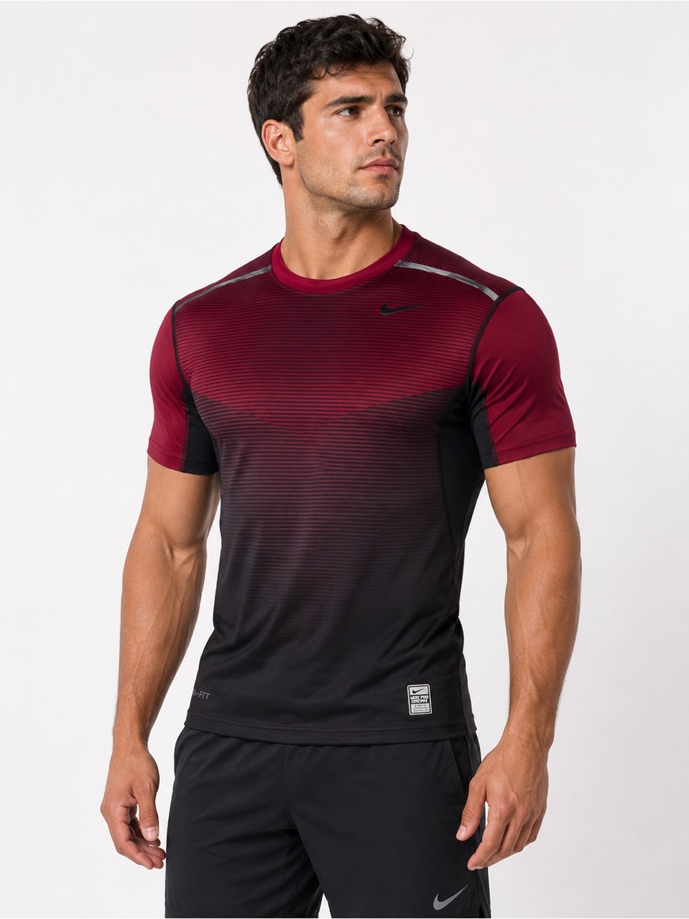 NIKE PRO COMBAT HYPERSPEED COMPRESSION 
BLACK/RED